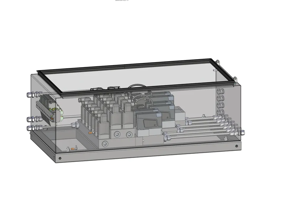 Bild 3: Das individuelle Gasregelsystem aus einer Hand wird anschlussfertig geliefert und benötigt nur wenig Platz. (Quelle: Bürkert Fluid Control Systems)