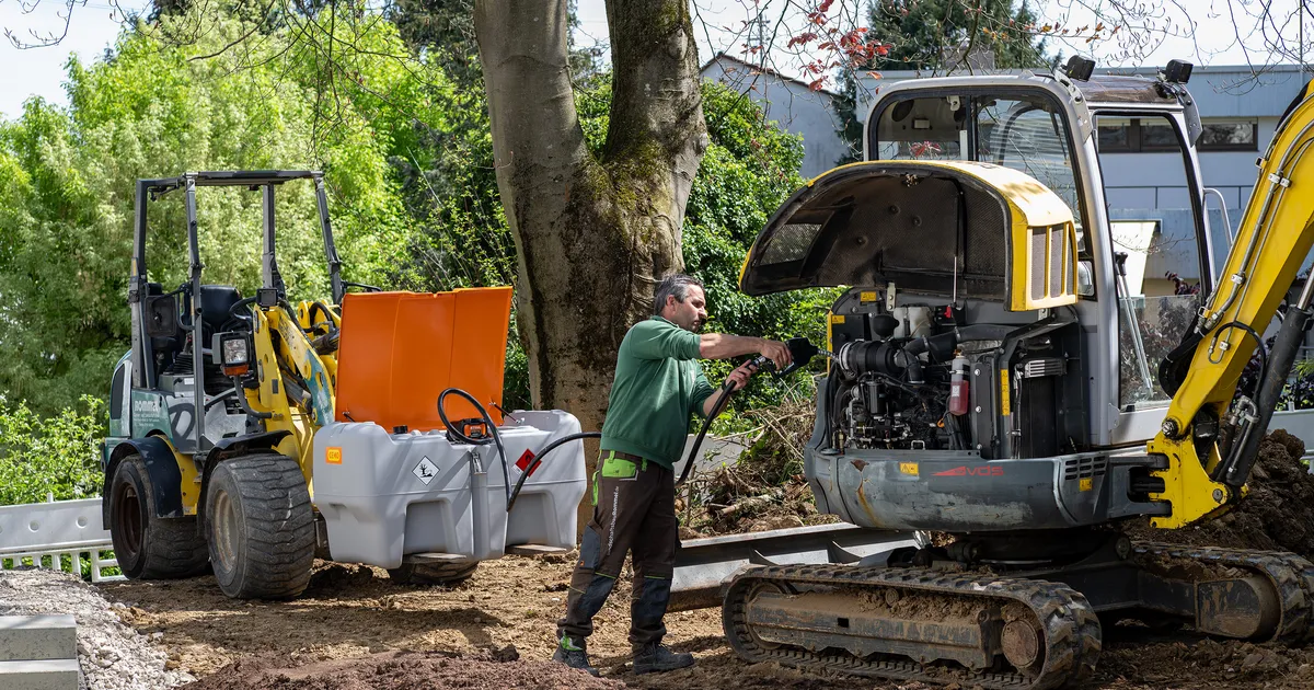 Mobile Tankanlagen mit Stihl-Akkus