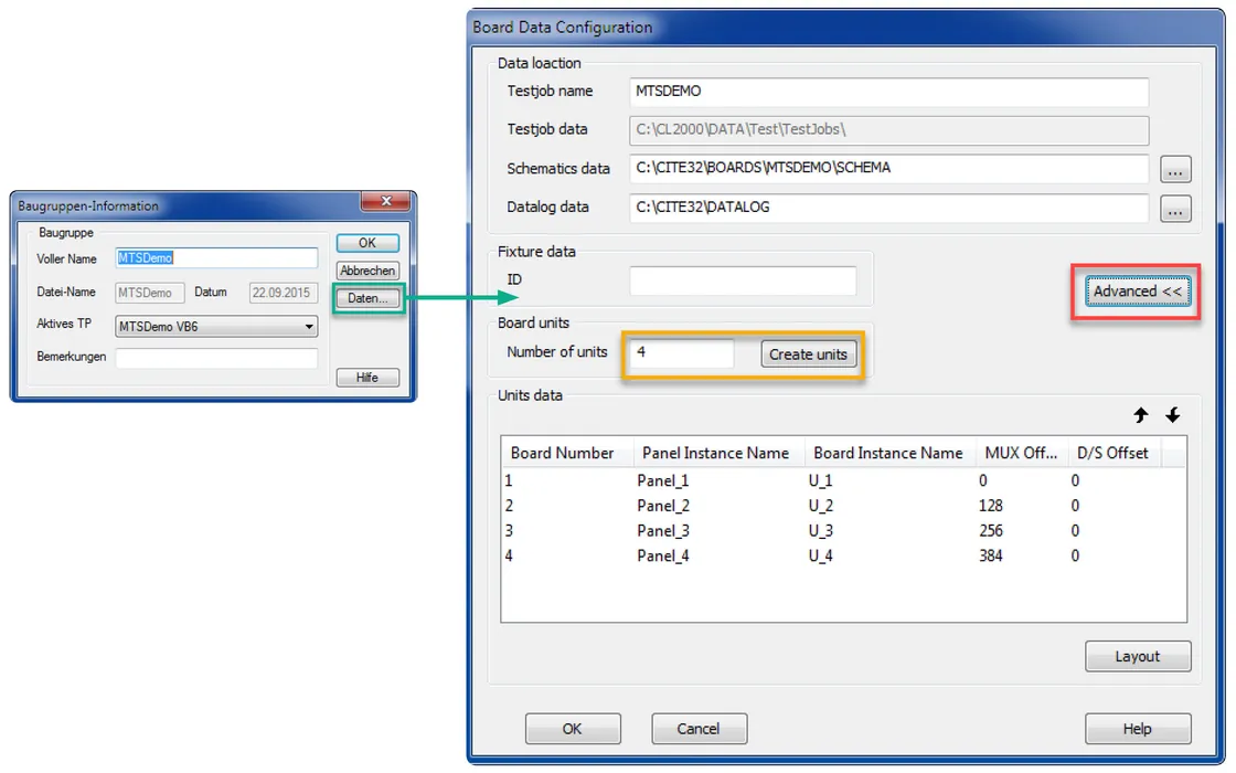 Bild 4:	Testdebugging leicht gemacht mit CITE. Das Testprogramm wird auf einer Instanz angelegt und auf alle anderen Baugruppen übertragen. (Quelle: Digitaltest)