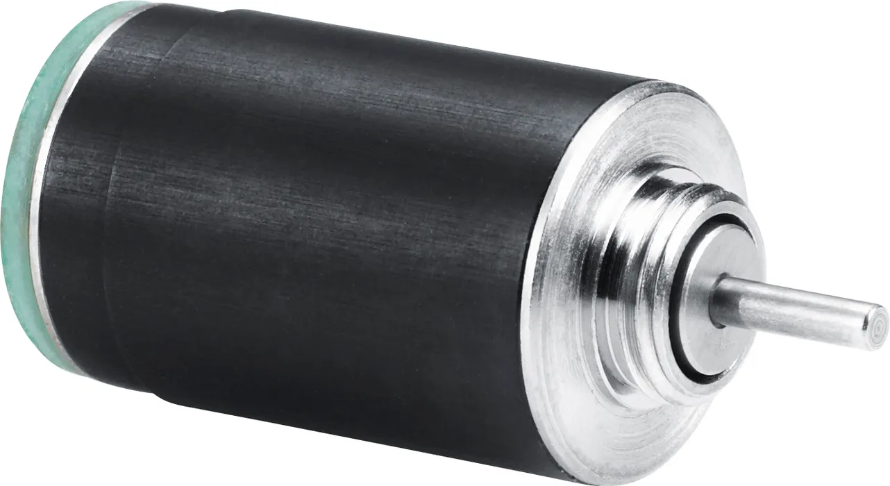 Bild 4:	Schrittmotor mit 10 mm Durchmesser. (Urheber: FAULHABER)