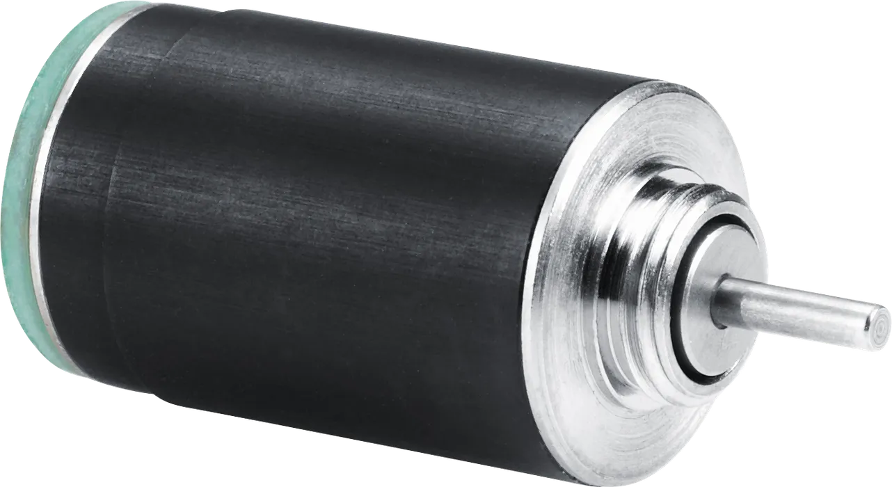 Bild 4:	Schrittmotor mit 10 mm Durchmesser. (Urheber: FAULHABER)