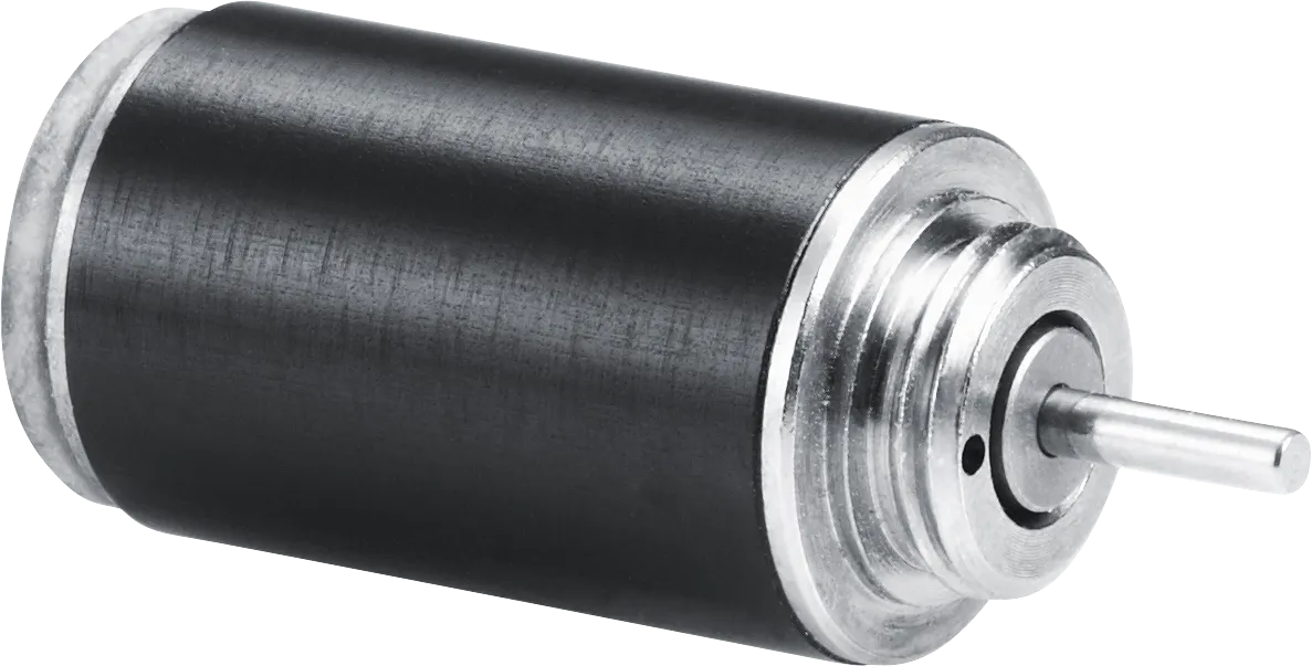 Bild 5:	Schrittmotor mit 8 mm Durchmesser. (Urheber: FAULHABER)