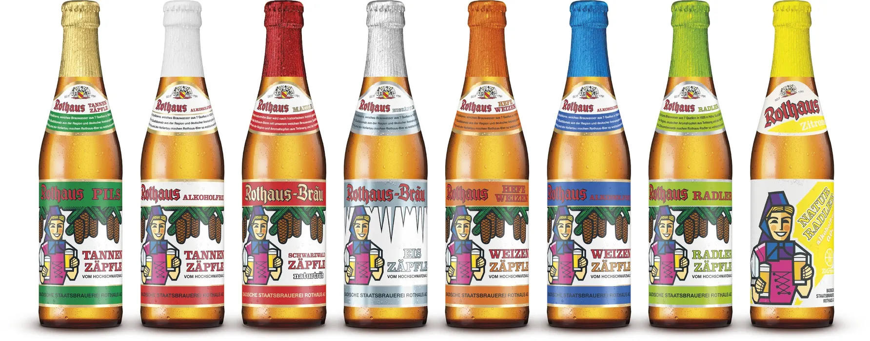 Bild 2: Klassische Biersorten wurden nach und nach durch weitere Sorten wie Weizenbiere oder alkoholfreie Sorten ergänzt. (Urheber: Rothaus)