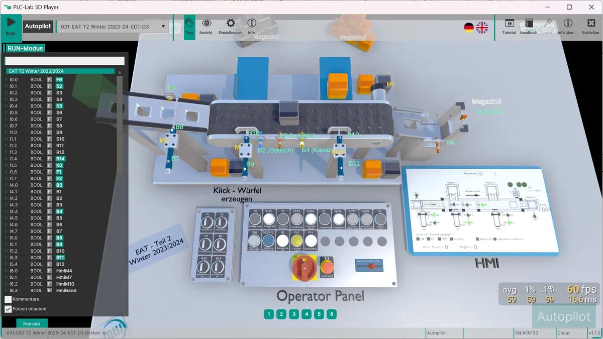 3D-Simulationsplattform für mechatronische Modelle
