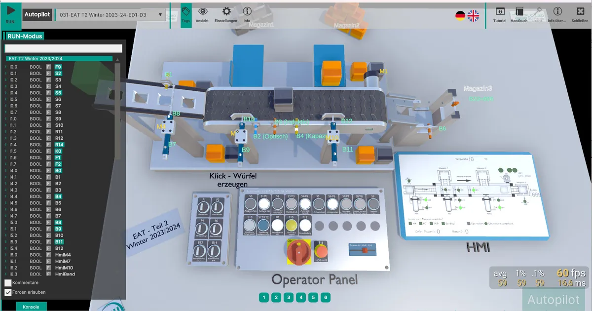 3D-Simulationsplattform für mechatronische Modelle