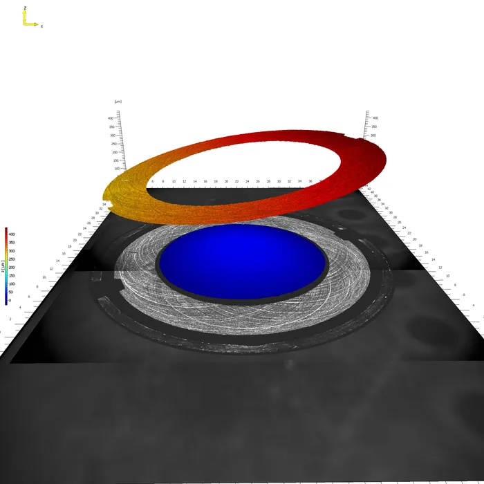 Bild 3:	Typisches Anwendungsbeispiel für Scanning-Interferometer ist die Detektion von Formabweichungen an Hochdruckkomponenten. (Urheber: Polytec)