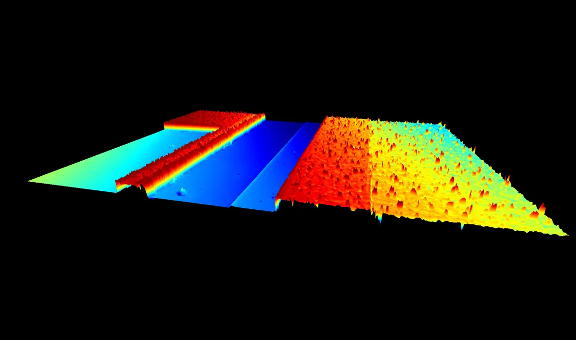 Bild 5:	Detaillierte Messungen mit hoher lateraler Auflösung, z.B. um Mikro-Strukturen auf Waferoberflächen zu detektieren. (Urheber: Polytec)