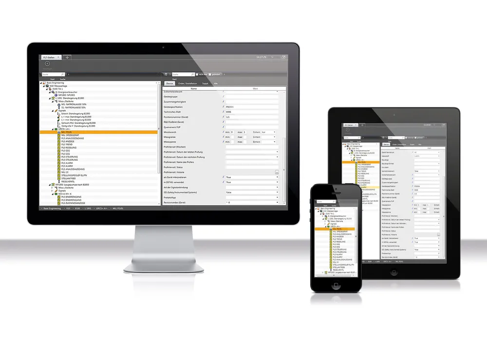 Bild 2: Die PLT-Anlagendokumentation ist per PC oder Mobile Device visualisierbar. (Urheber: Rösberg)
