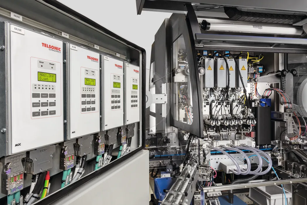 Bild 1:	Das Ultraschallschweißen hat sich in vielen Anwendungsbereichen etabliert, weil es kurze und effiziente Prozesszeiten bietet und sich einfach in den Automatisierungsverbund integrieren lässt. (Urheber: Telsonic)