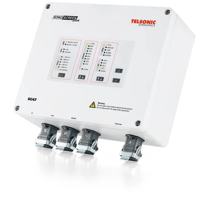 Bild 3:	Der Generator erzeugt die Ultraschallfrequenzen. Anwendungsspezifische Programme sind bereits hinterlegt. (Urheber: Telsonic)